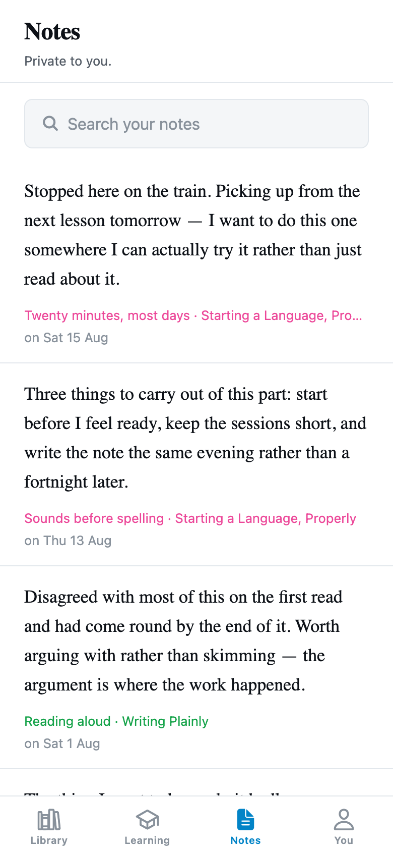 Notes