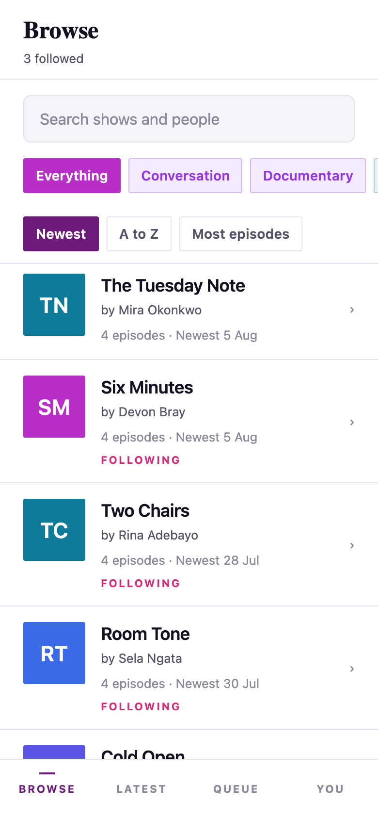Podcast Player template